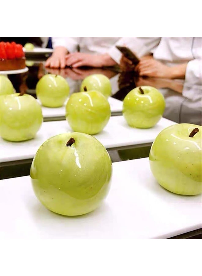 ChicAbode 3D Apple Shape Silicone Baking Mold, for Mousse Cake, Silicone Molds for Chocolate, French Dessert Mold for Pastry Chocolate, Reusable Non-Stick Easy Release Baking Molds (8-Cavity) - Image 4